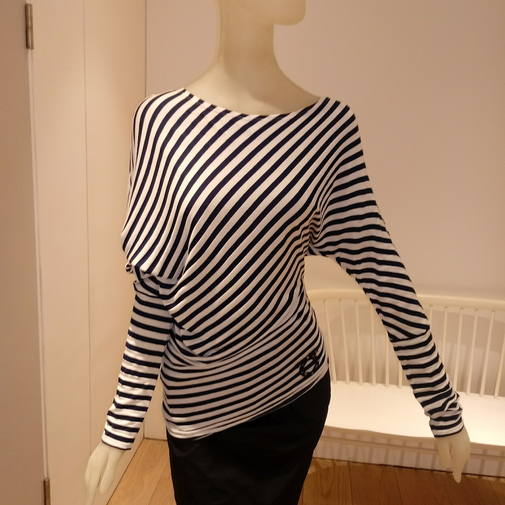 Salvatore Ferragamo asymmetric hem t-shirt